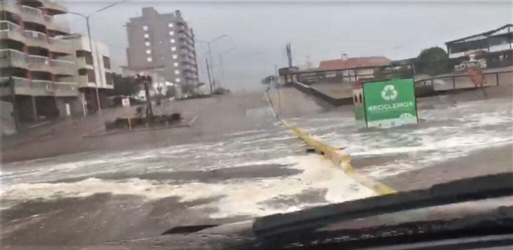 Temporal en Monte Hermoso