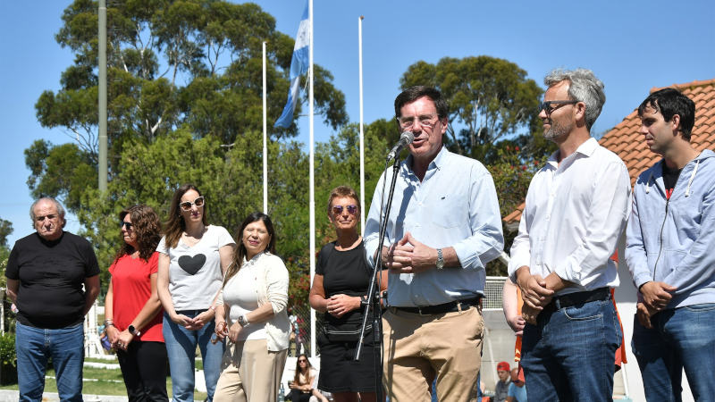 Juan Chalde y Hernán Arranz durante el encuentro de talleres protegidos