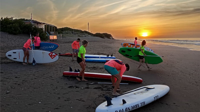 Amanecer en Monte Hermoso parador La Escuela