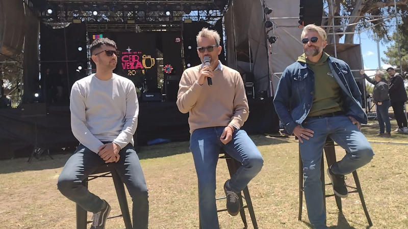 Gentili, Arranz y Aversano en conferencia de Prensa