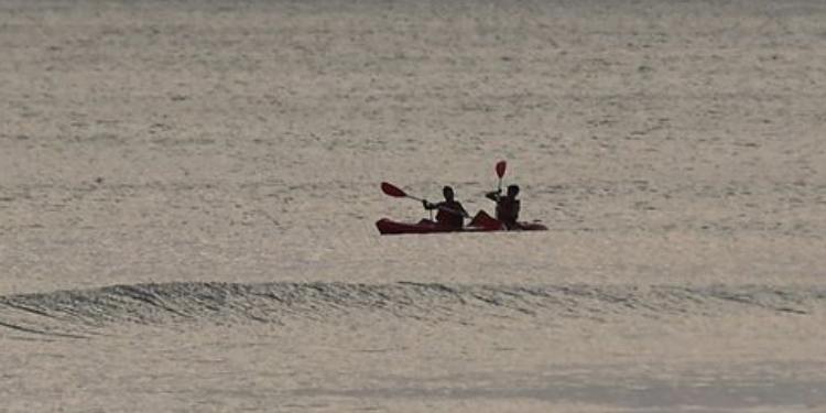 Kayak en mar de Monte Hermoso