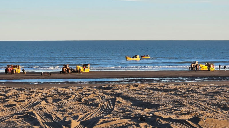 Pesca artesanal en Monte Hermoso