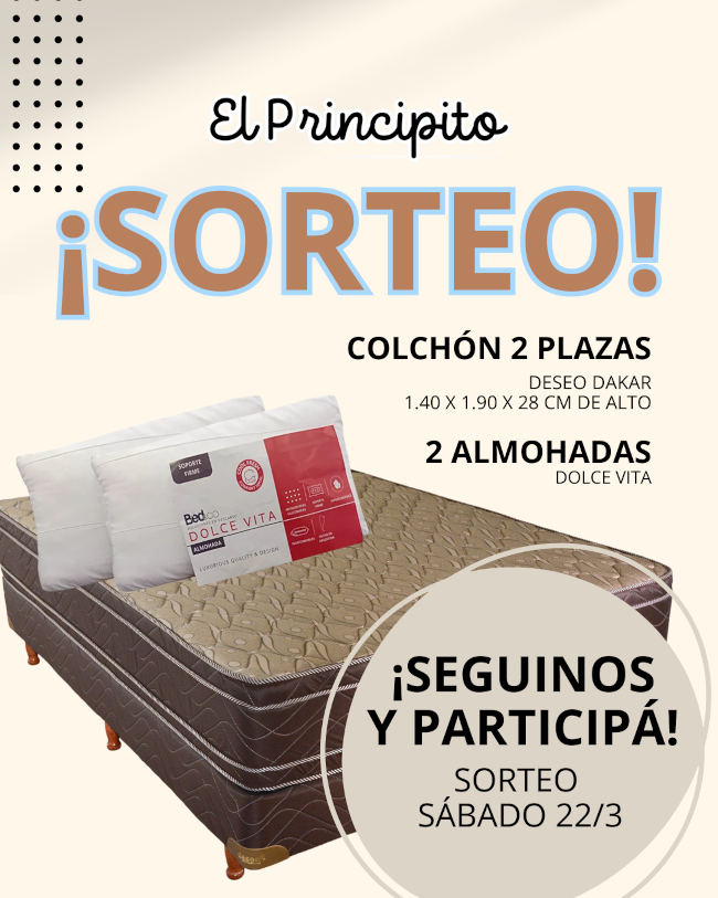 Sorteo de un colchón El Principito