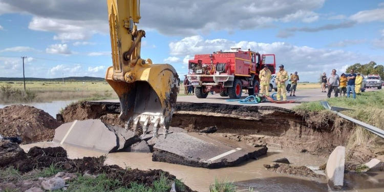 Vialidad Nacional actualizó el informe sobre el estado de las rutas tras la copiosa lluvia de las últimas horas en Bahía Blanca